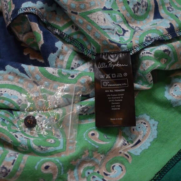 Ulla Popken Babydoll Tunic Top Sz 16 / 18 Floral Button Front Whimsigoth Boho - Picture 10 of 16